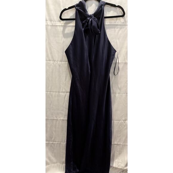 Lovely Midnight Navy Dress Medium LB025 - Picture 3 of 4